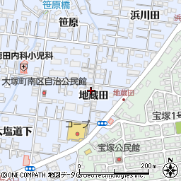宮崎県宮崎市大塚町（地蔵田）周辺の地図