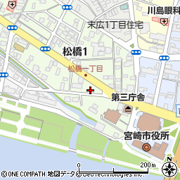 宮崎市保険鍼灸マッサージ師会周辺の地図