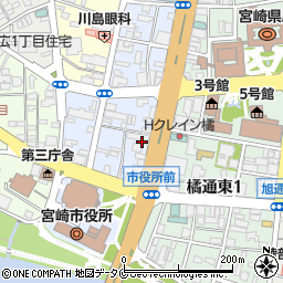 宮崎美老園周辺の地図
