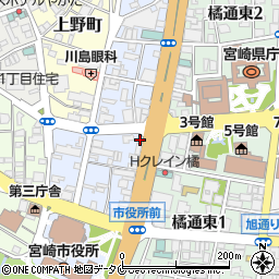 宅配クック１２３宮崎店周辺の地図