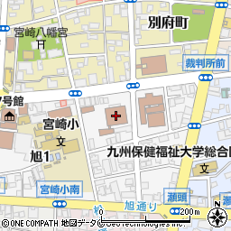 宮崎県警察本部周辺の地図