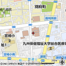 宮崎簡易裁判所　民事周辺の地図