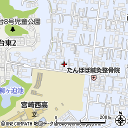 宮崎県宮崎市大塚町（柳ケ迫）周辺の地図