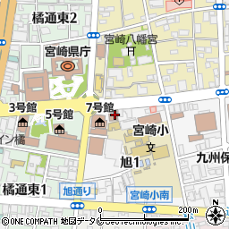 宮崎県婦人会館周辺の地図