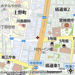 ハンコ卸売センター宮崎店周辺の地図