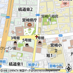 県庁東周辺の地図