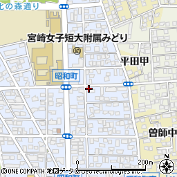 宮崎県宮崎市昭和町周辺の地図