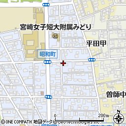 宮崎県宮崎市昭和町周辺の地図