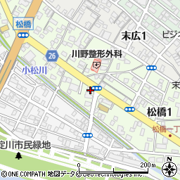 寿康庵　松橋本店周辺の地図