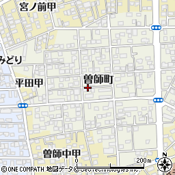 宮崎県宮崎市曽師町周辺の地図