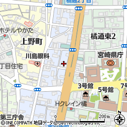 ノイエス株式会社　宮崎オフィス周辺の地図