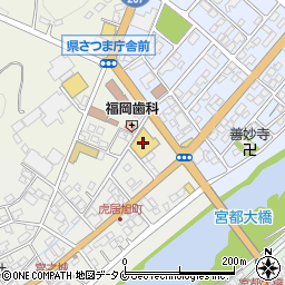 ドラッグストアモリ　宮之城店周辺の地図