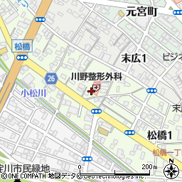 宮崎県宮崎市松橋周辺の地図