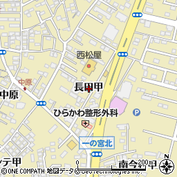 宮崎県宮崎市吉村町（長田甲）周辺の地図