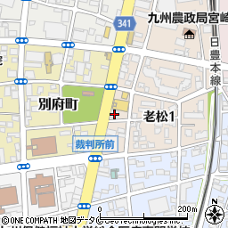 宮崎県教職員互助会会館周辺の地図
