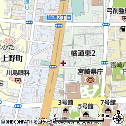 宮崎第一信用金庫　総務部周辺の地図