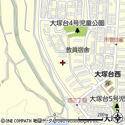 宮崎県西警察大塚台職員宿舎Ａ棟周辺の地図