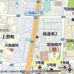 宮崎大丸ビル周辺の地図