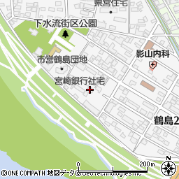 鶴田コーポ周辺の地図