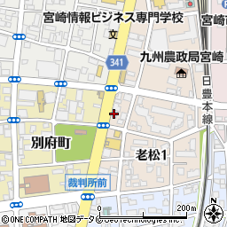 宮崎ペットワールド専門学校新館１０号館周辺の地図