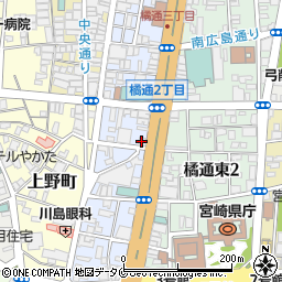 銀座まるかん宮崎店周辺の地図