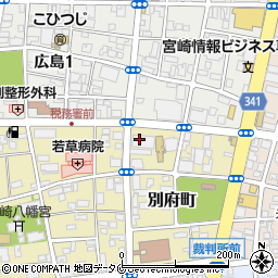 連合宮崎周辺の地図