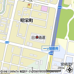 日本通運株式会社　九州重機建設支店宮崎重機建設営業所周辺の地図