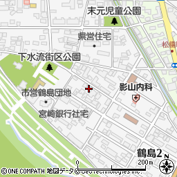 宮崎日日新聞松橋販売所周辺の地図