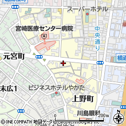 セブンイレブン宮崎恵比寿通り店周辺の地図
