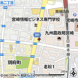 大原簿記公務員専門学校　宮崎校周辺の地図
