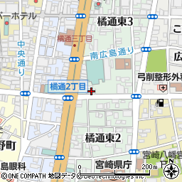 毎日新聞宮崎支局周辺の地図