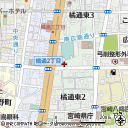 宮崎プレジデントビル周辺の地図