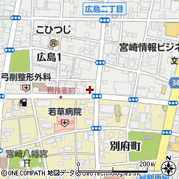 宮崎県勤労者旅行会周辺の地図