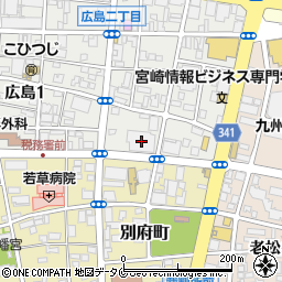 株式会社宮崎太陽銀行　総務部・業務サポート室周辺の地図