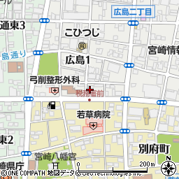 自治労宮崎県本部周辺の地図