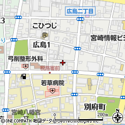 株式会社朝日広告社　宮崎営業部周辺の地図