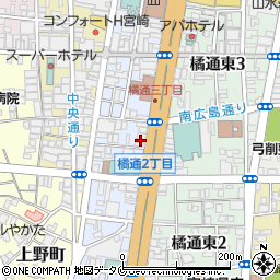 和楽宮崎店周辺の地図