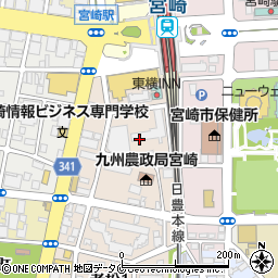 JR九州バス株式会社宮崎支店周辺の地図