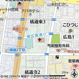 宮崎労働局　総務課周辺の地図