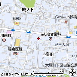 宮崎銀行大塚中央支店周辺の地図