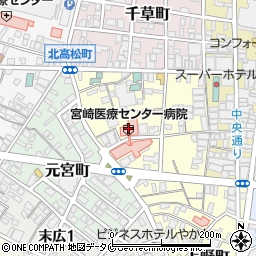 宮崎医療センター病院介護医療院周辺の地図