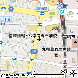 タイムズカー宮崎駅前店周辺の地図