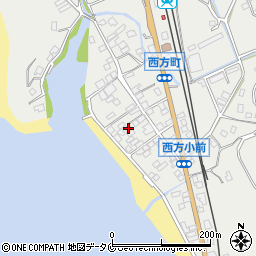 鹿児島県薩摩川内市西方町1162-1周辺の地図