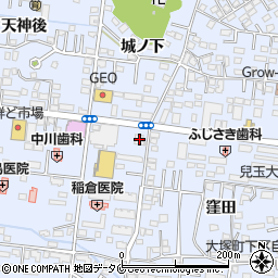 宮崎太陽銀行大塚支店周辺の地図