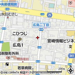 宮崎県宮崎市広島周辺の地図