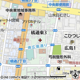 宮崎華僑総会周辺の地図