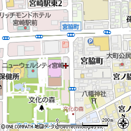 スクールショッププラザＡ宮崎店周辺の地図
