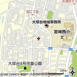 宮崎県宮崎市大塚台西の地図 住所一覧検索 地図マピオン