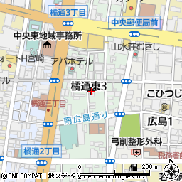 橘通中央商店街振興組合周辺の地図
