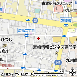 タイムズ宮崎駅前第２駐車場周辺の地図